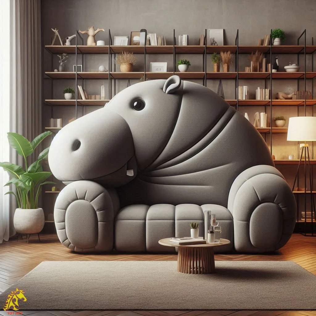 Hippo Shaped Sofa Design: A Bold Trend in Artistic Furniture