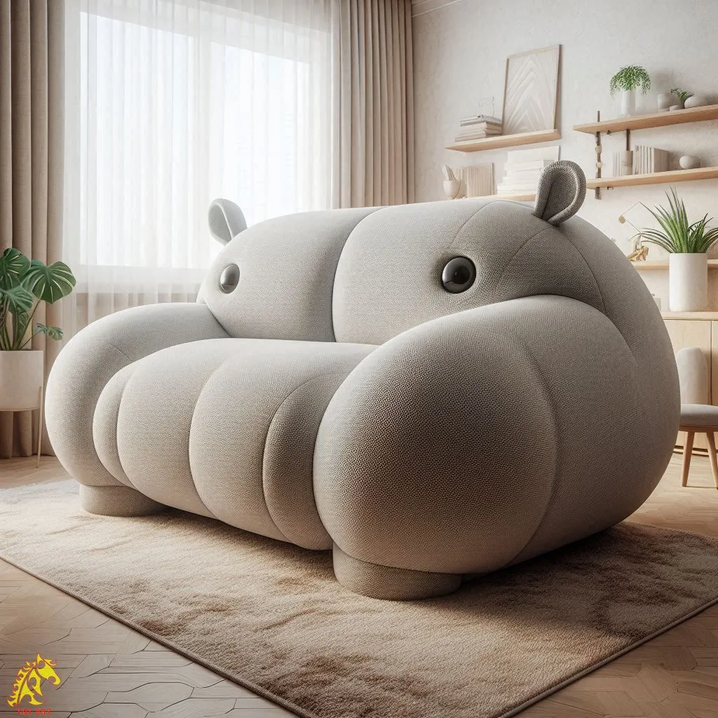 Hippo Shaped Sofa Design: A Bold Trend in Artistic Furniture