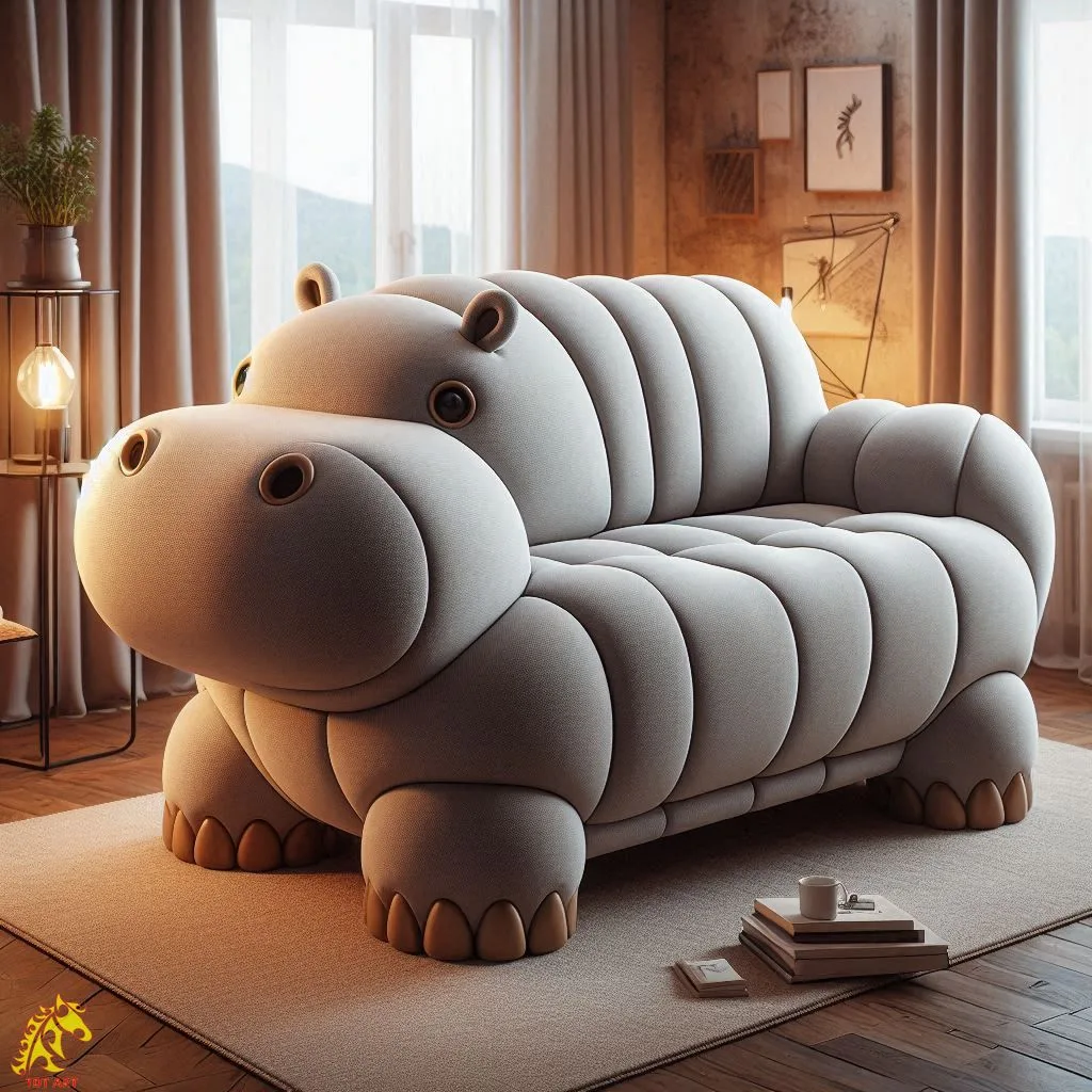 Hippo Shaped Sofa Design: A Bold Trend in Artistic Furniture