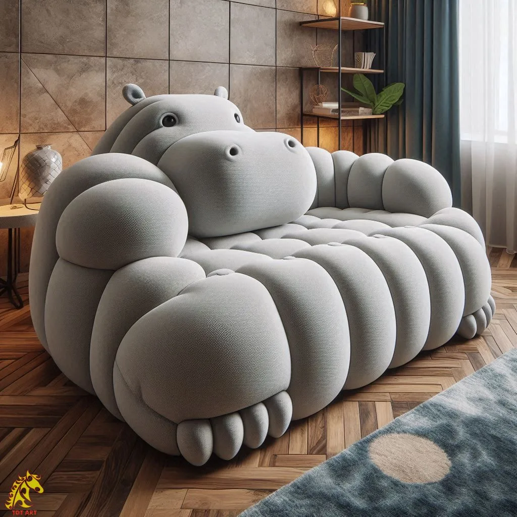 Hippo Shaped Sofa Design: A Bold Trend in Artistic Furniture