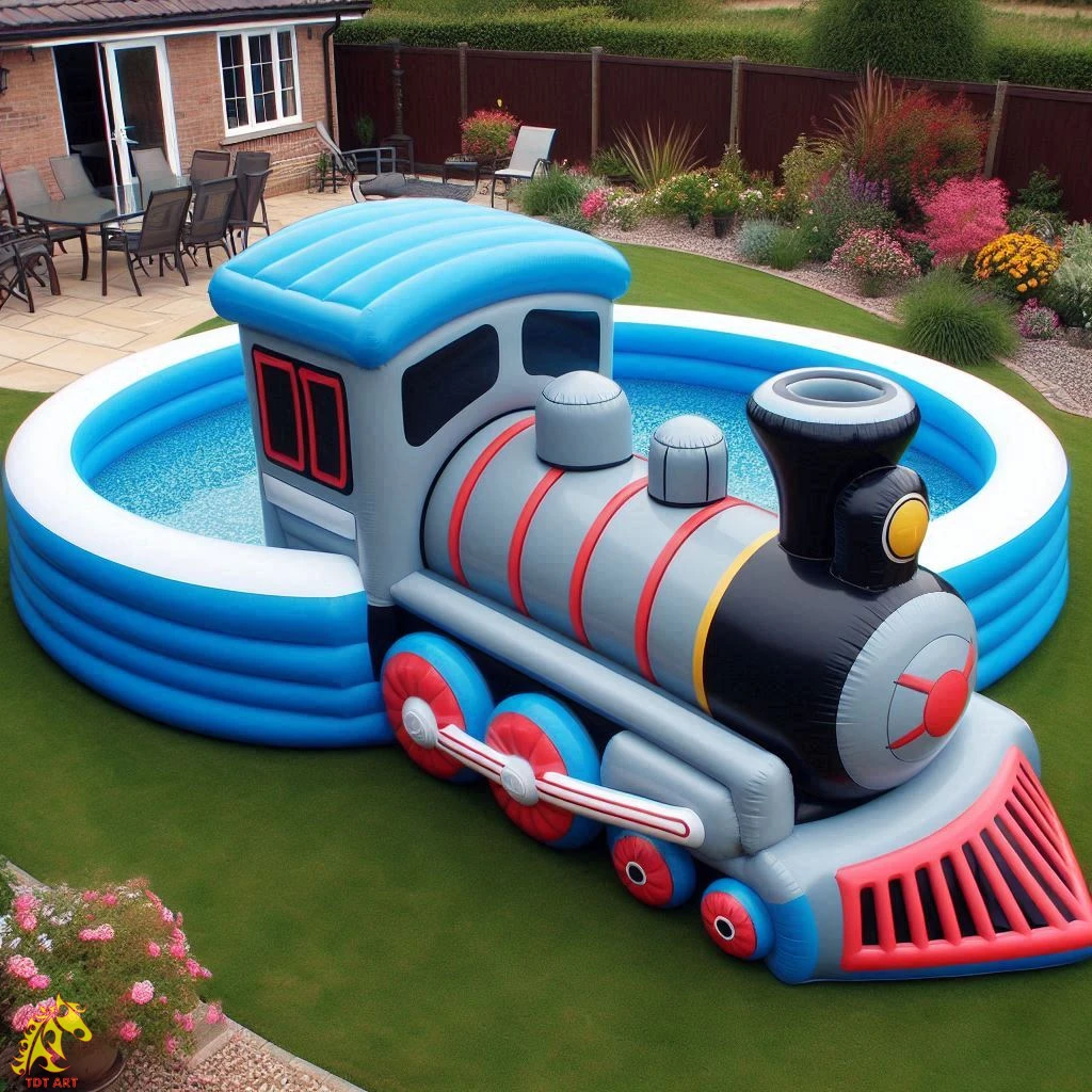 Inflatable Giant Train Pool Design: Ultimate Experience