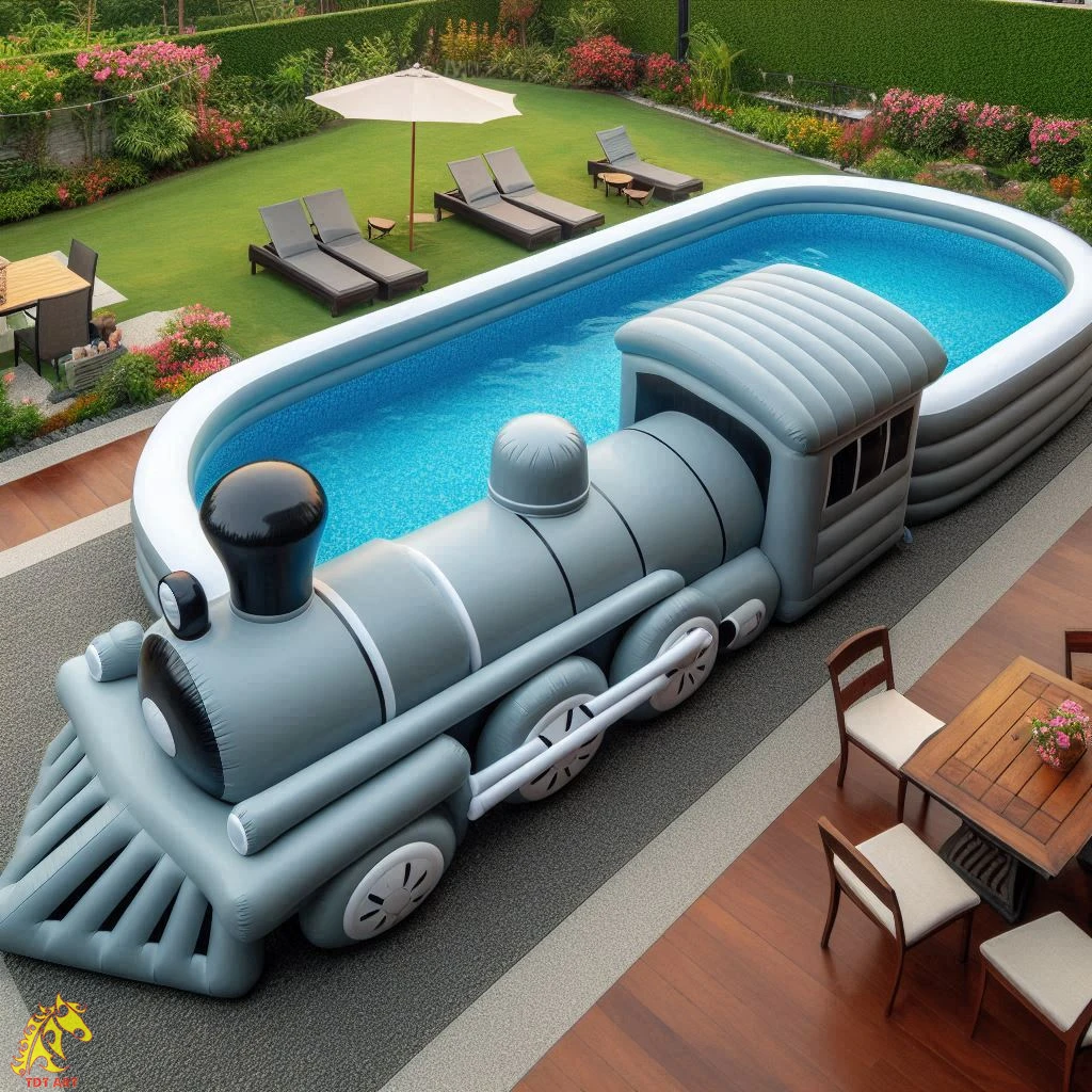 Inflatable Giant Train Pool Design: Ultimate Experience