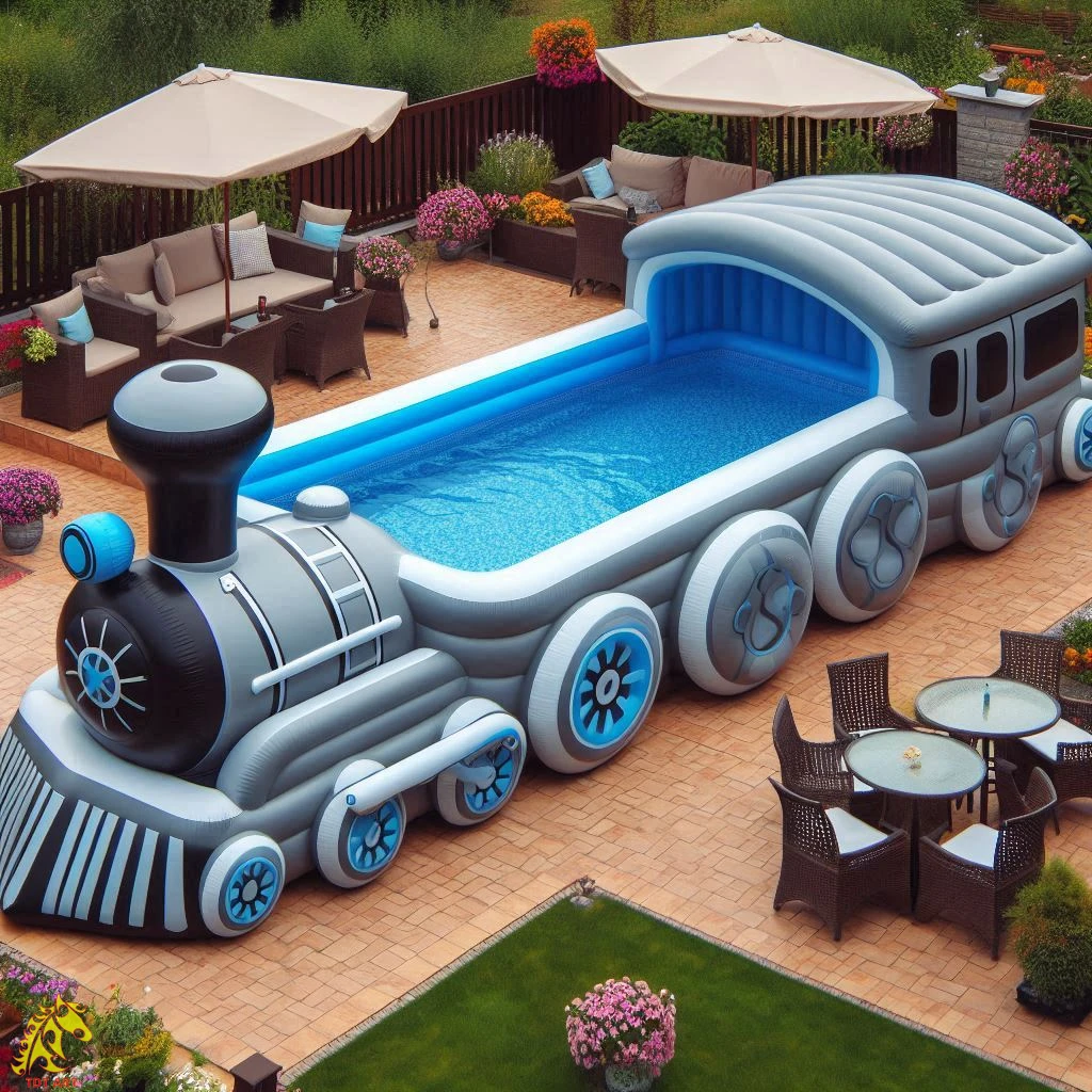 Inflatable Giant Train Pool Design: Ultimate Experience