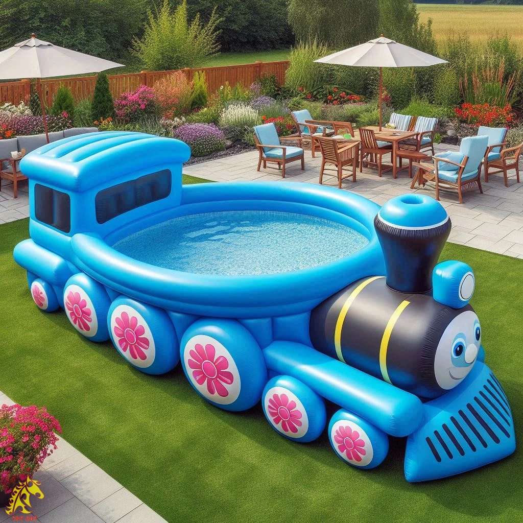 Inflatable Giant Train Pool Design: Ultimate Experience