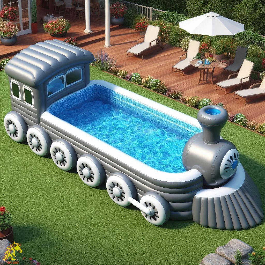 Inflatable Giant Train Pool Design: Ultimate Experience