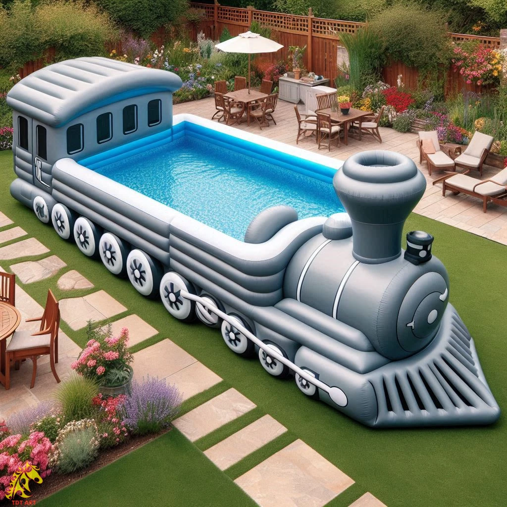 Inflatable Giant Train Pool Design: Ultimate Experience