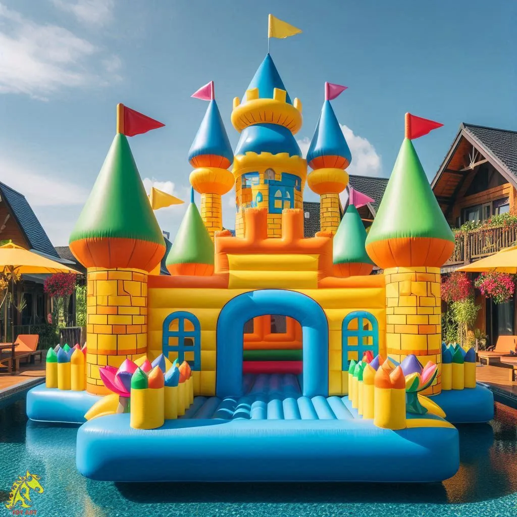 Inflatable Pool Castle Fun Zone