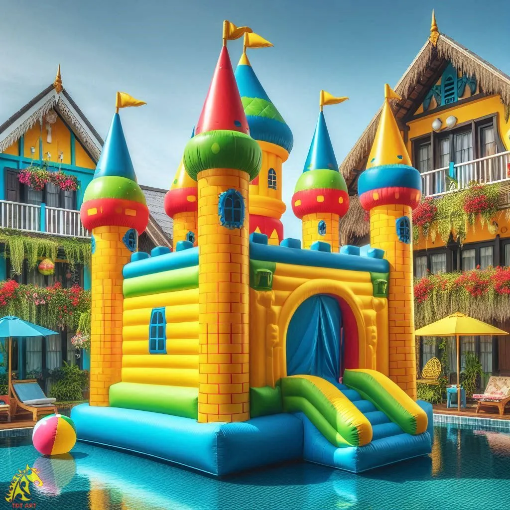 Inflatable Pool Castle Fun Zone