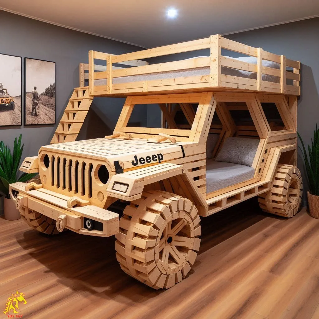 Jeep Inspired Pallet Bunk Bed: A Journey into Adventure and Imagination