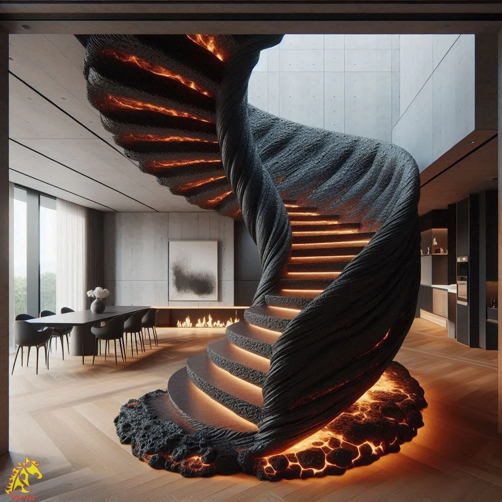 Lava Staircase Design: Where Form Meets Functionality