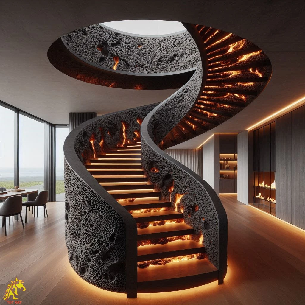 Lava Staircase Design: Where Form Meets Functionality