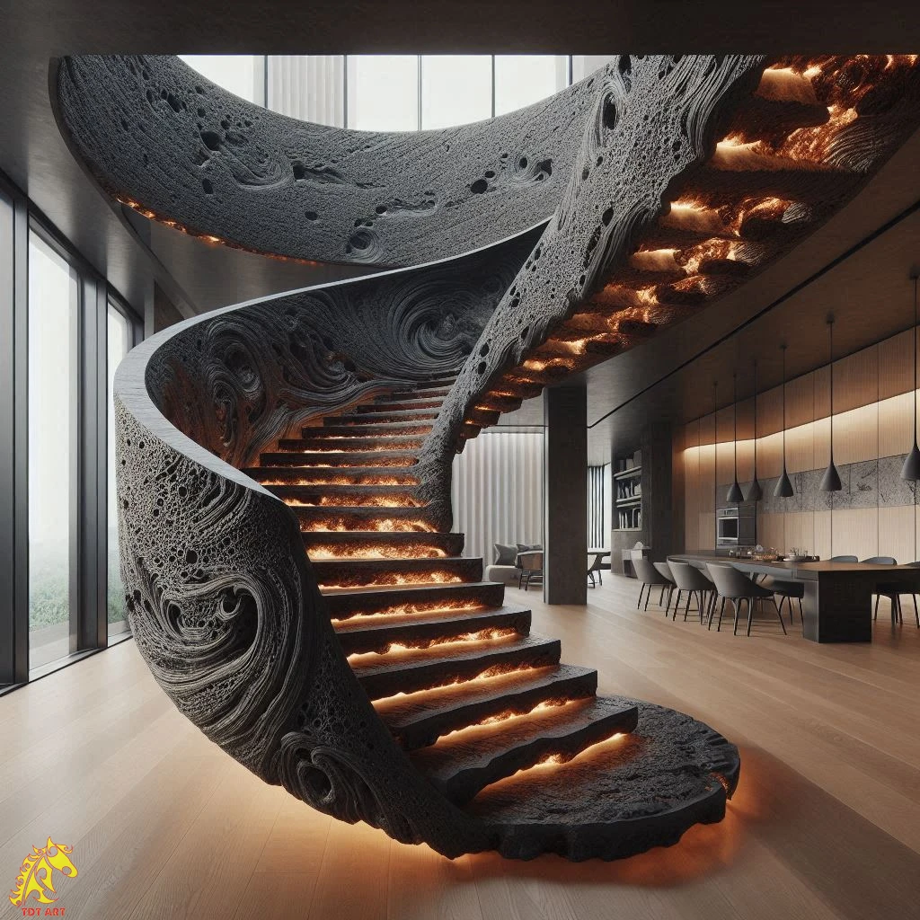 Lava Staircase Design: Where Form Meets Functionality