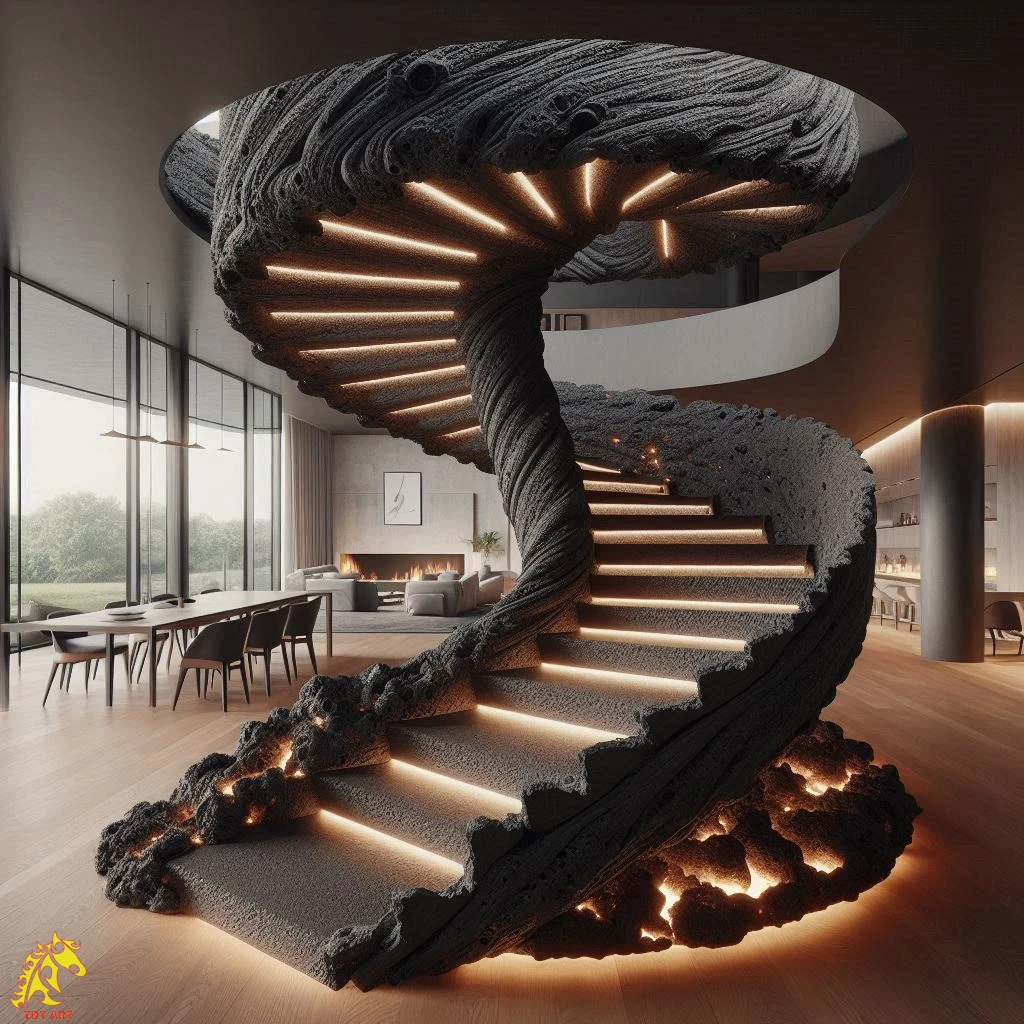 Lava Staircase Design: Where Form Meets Functionality