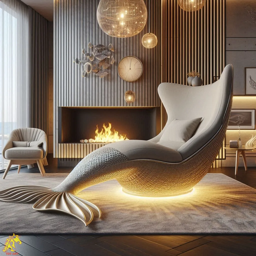 Mermaid’s Tail-Shaped Relax Sofa Design: Whimsical Home Accent