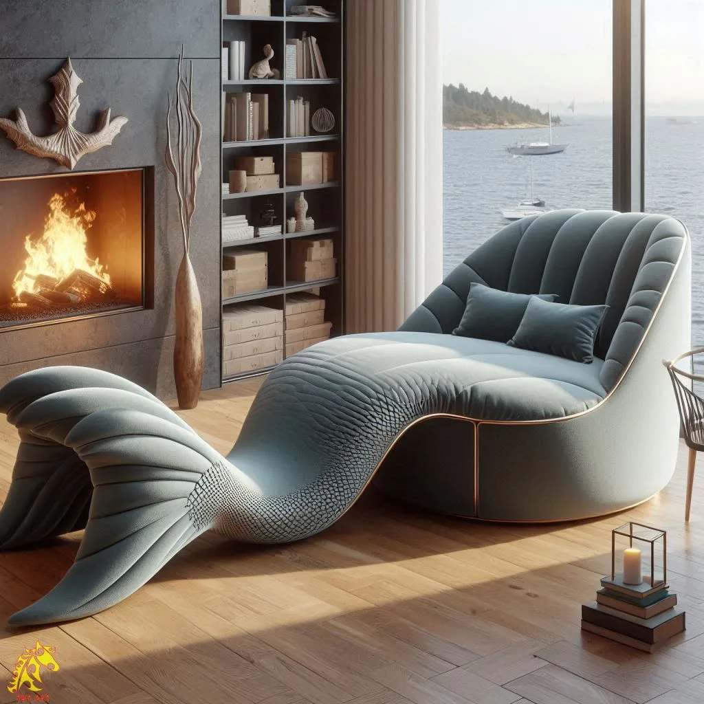 Mermaid’s Tail-Shaped Relax Sofa Design: Whimsical Home Accent