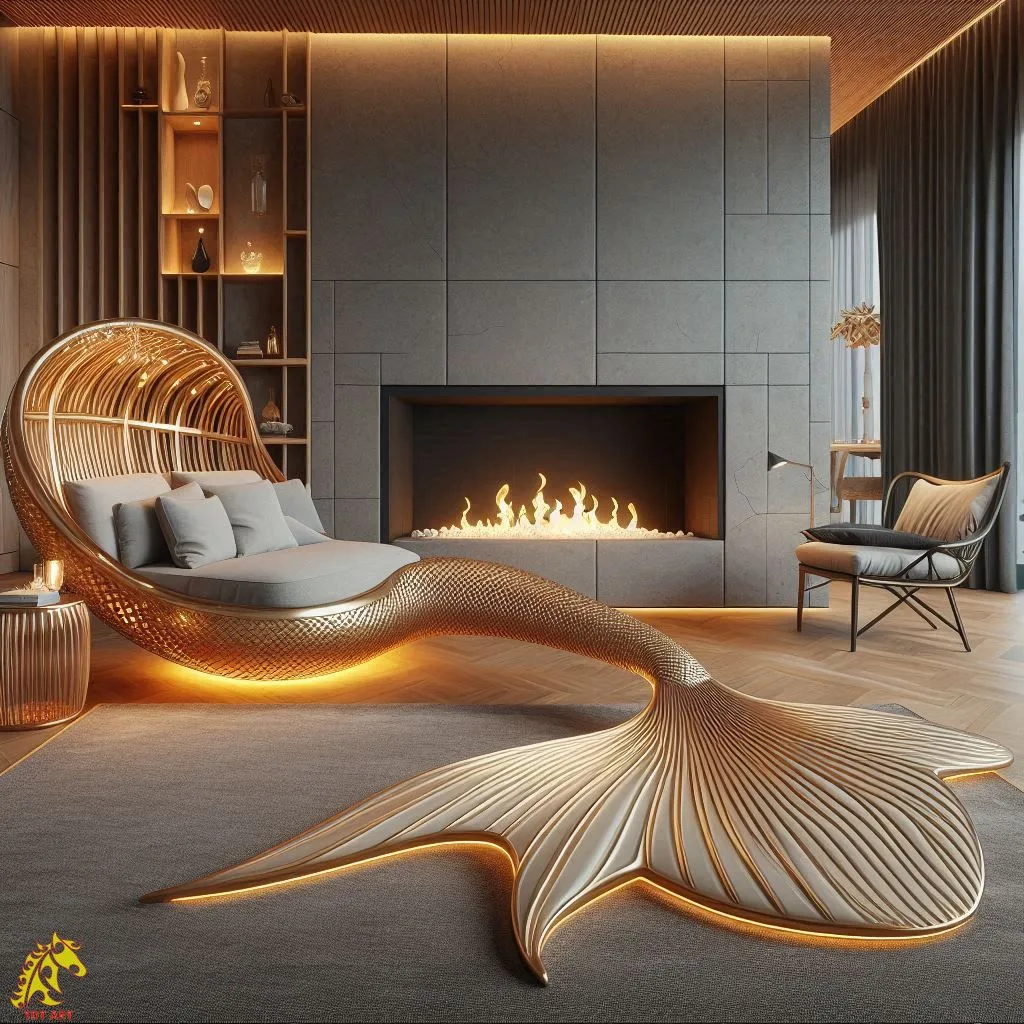 Mermaid’s Tail-Shaped Relax Sofa Design: Whimsical Home Accent