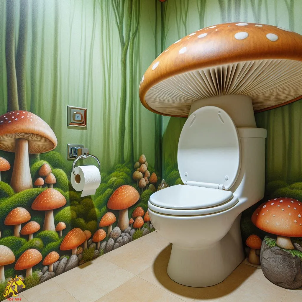 Mushroom-Inspired Toilet Design: Exploring Contemporary Restroom Architecture