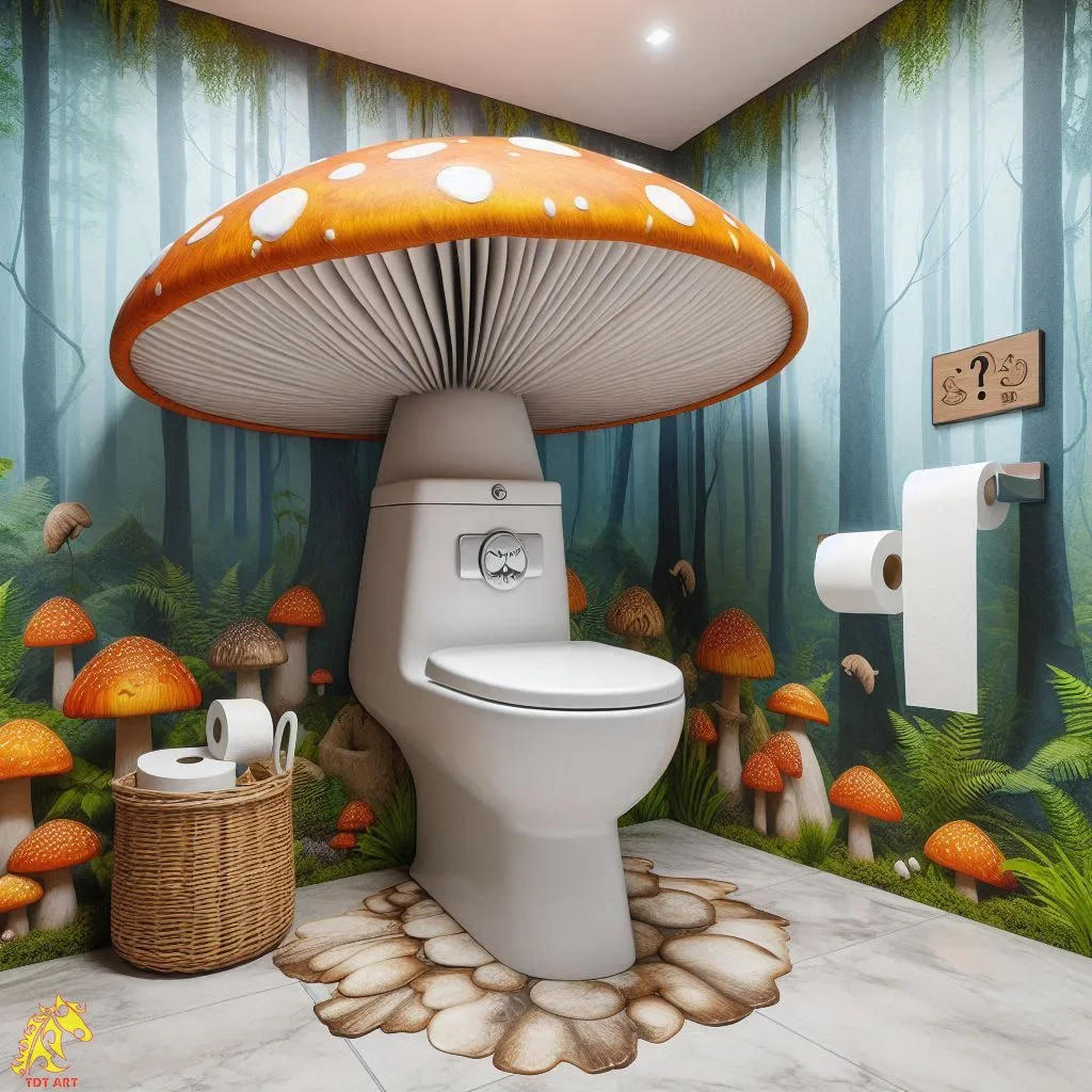 Mushroom-Inspired Toilet Design: Exploring Contemporary Restroom Architecture