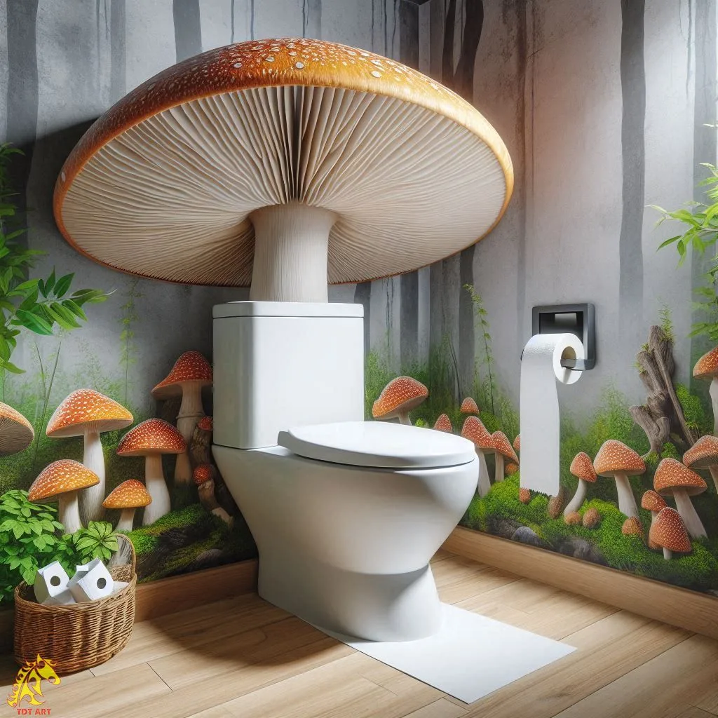 Mushroom-Inspired Toilet Design: Exploring Contemporary Restroom Architecture