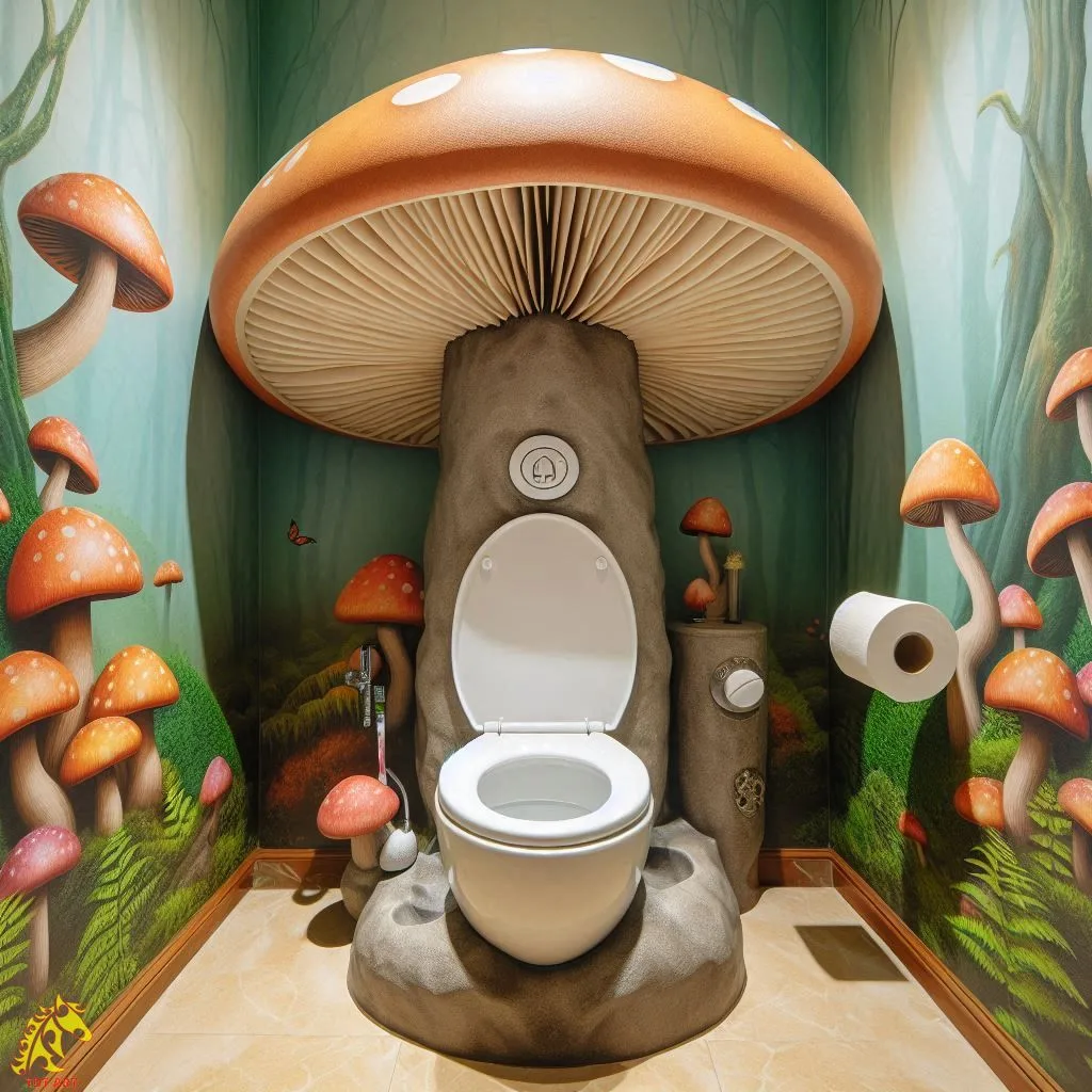 Mushroom-Inspired Toilet Design: Exploring Contemporary Restroom Architecture