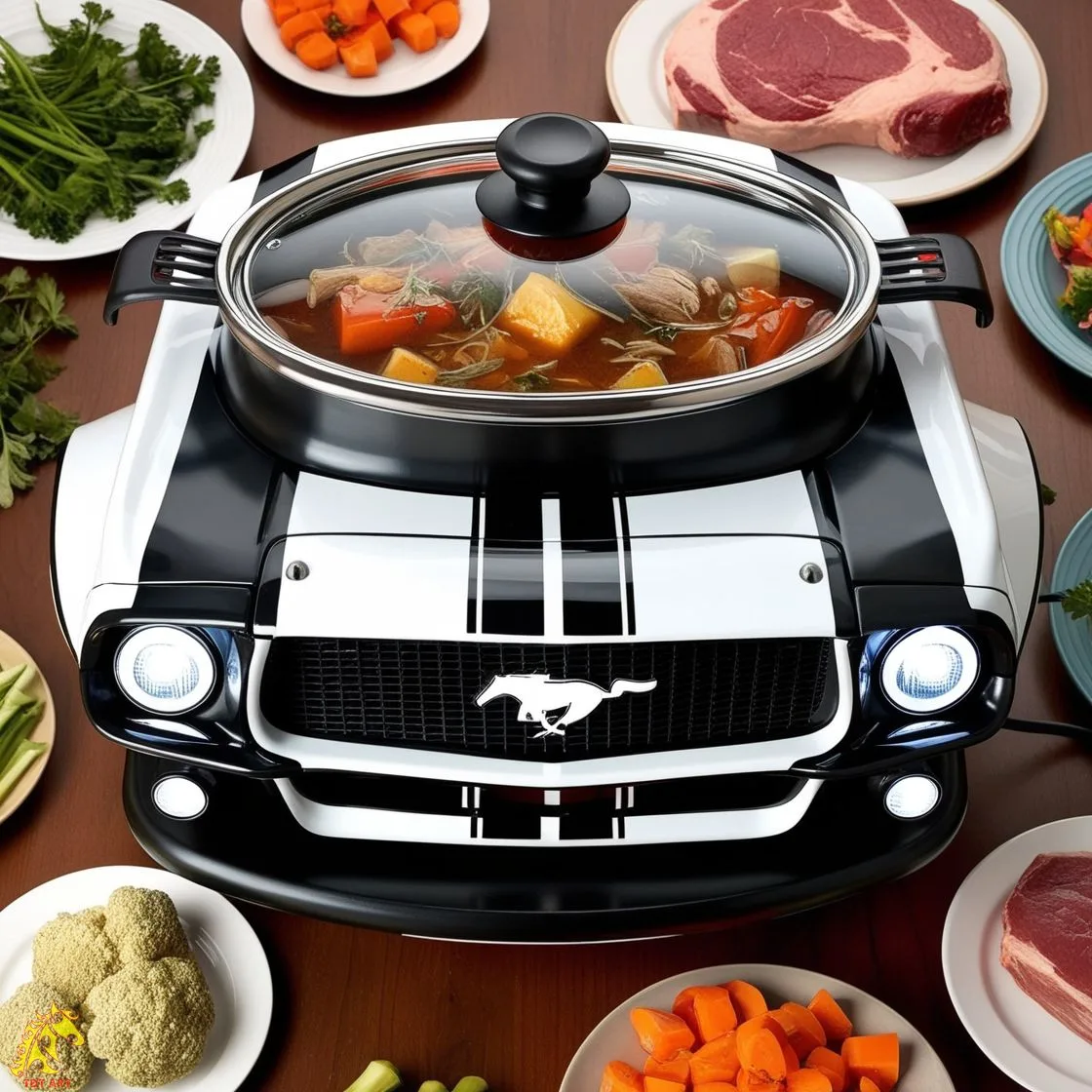 Mustang-Inspired Slow Cooker Design – A Fusion of Style and Functionality