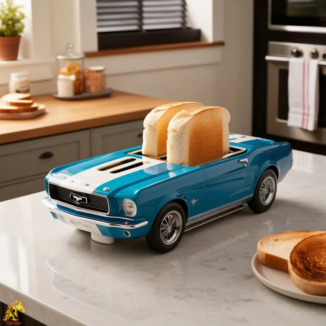 The Rise of the Mustang-Shaped Toaster Design: A Blend of Functionality and Automotive Elegance