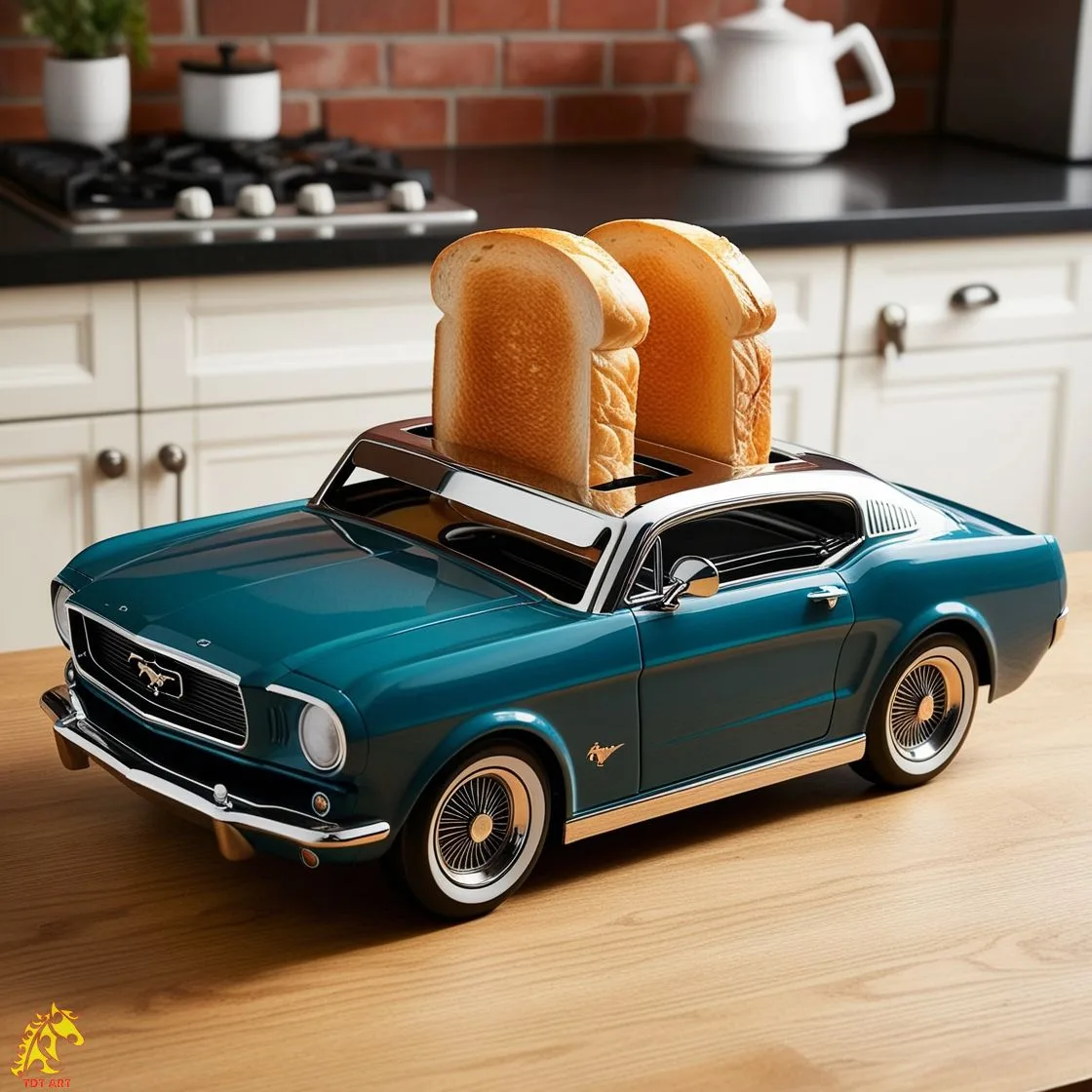 The Rise of the Mustang-Shaped Toaster Design: A Blend of Functionality and Automotive Elegance