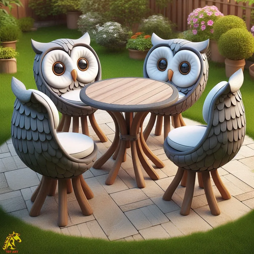 Owl Patio Set Design: Elevating Outdoor Spaces with Elegance and Whimsy