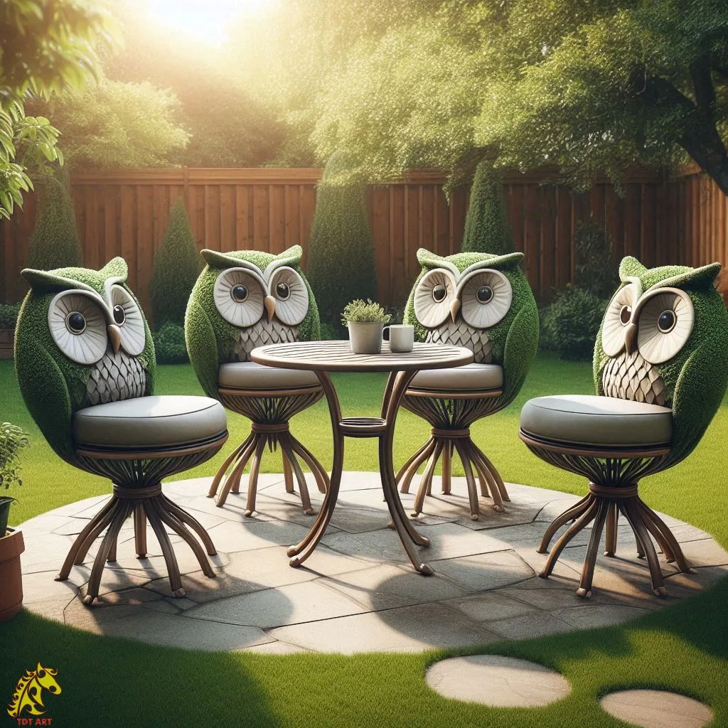 Owl Patio Set Design: Elevating Outdoor Spaces with Elegance and Whimsy