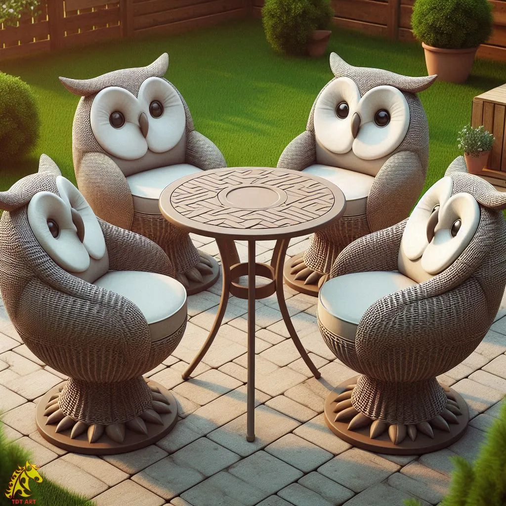 Owl Patio Set Design: Elevating Outdoor Spaces with Elegance and Whimsy