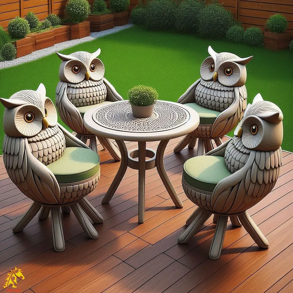 Owl Patio Set Design: Elevating Outdoor Spaces with Elegance and Whimsy