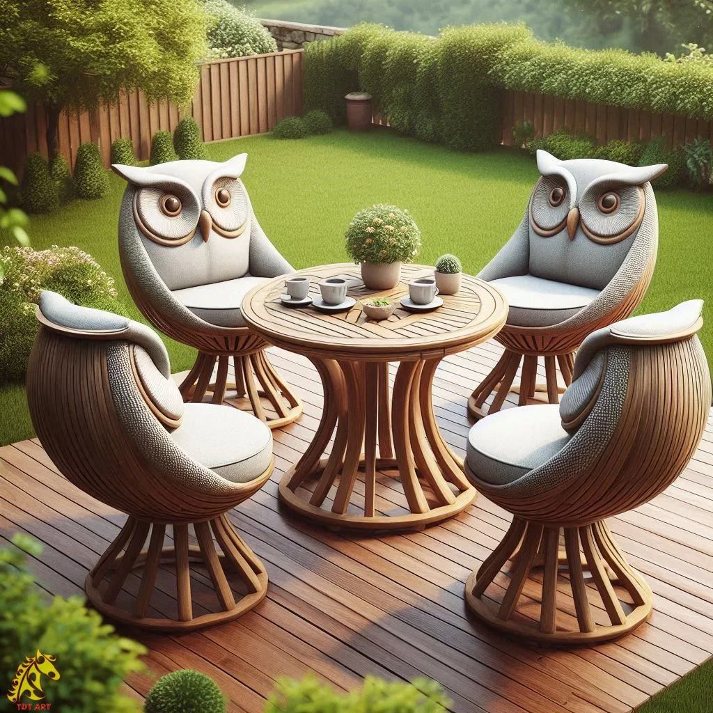 Owl Patio Set Design: Elevating Outdoor Spaces with Elegance and Whimsy