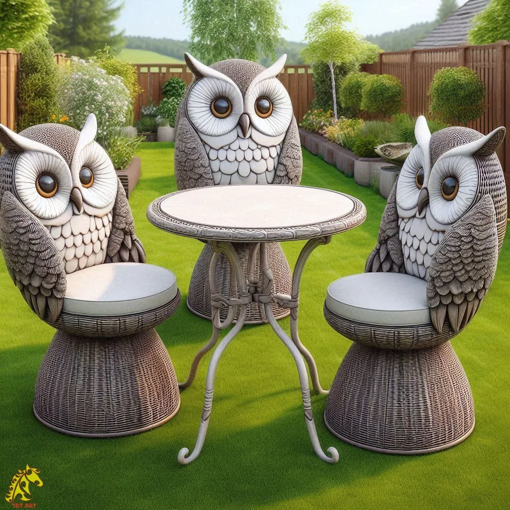 Owl Patio Set Design: Elevating Outdoor Spaces with Elegance and Whimsy