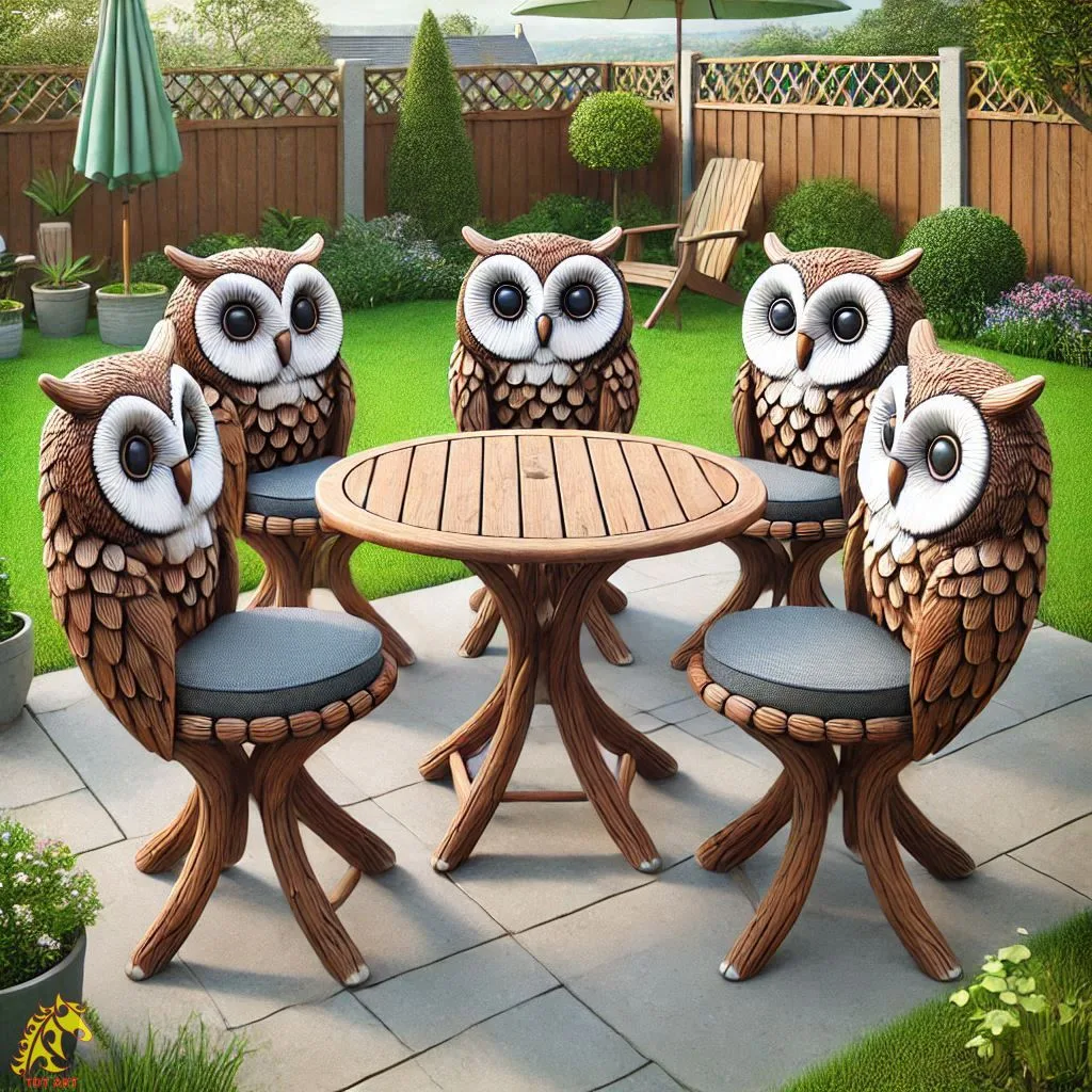 Owl Patio Set Design: Elevating Outdoor Spaces with Elegance and Whimsy