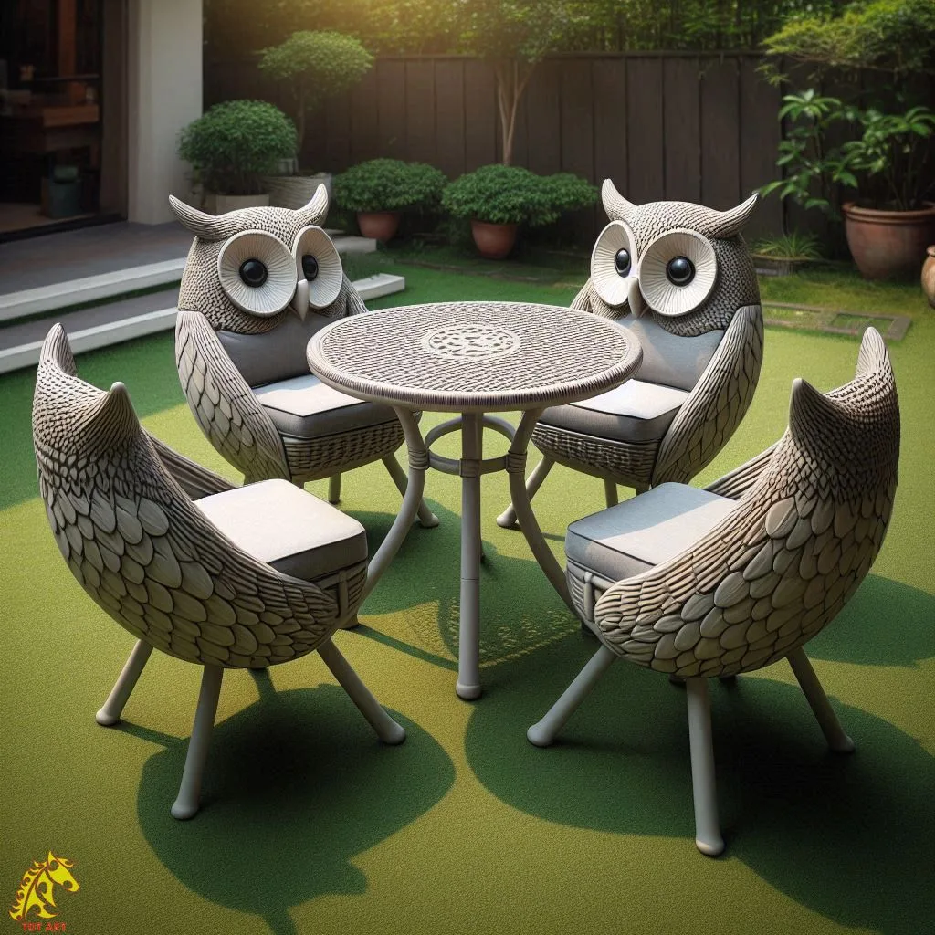 Owl Patio Set Design: Elevating Outdoor Spaces with Elegance and Whimsy