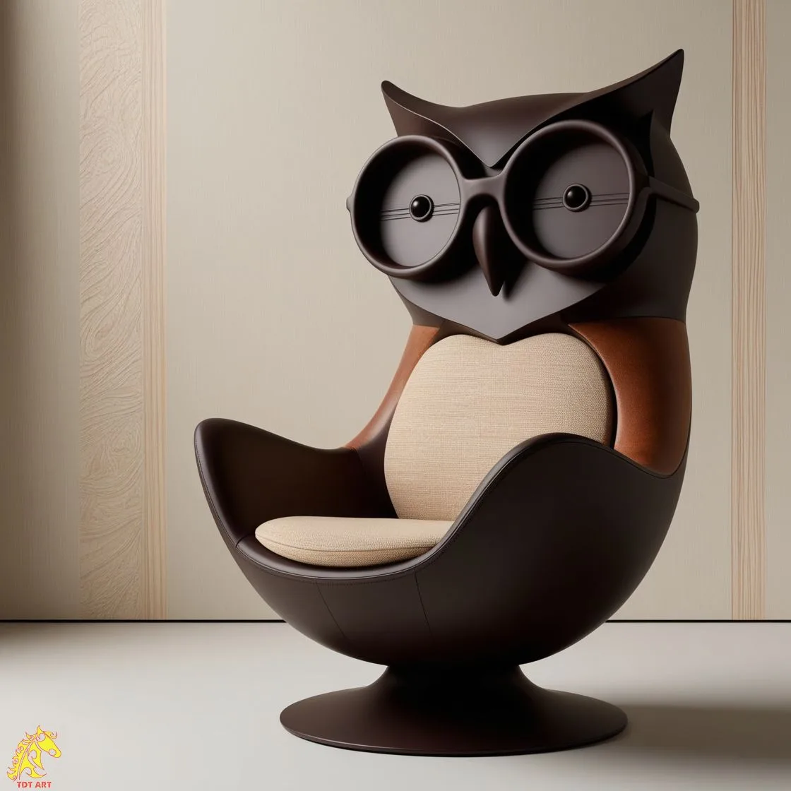 Owl Shaped Home Office Chair Design: A Blend of Functionality and Whimsy