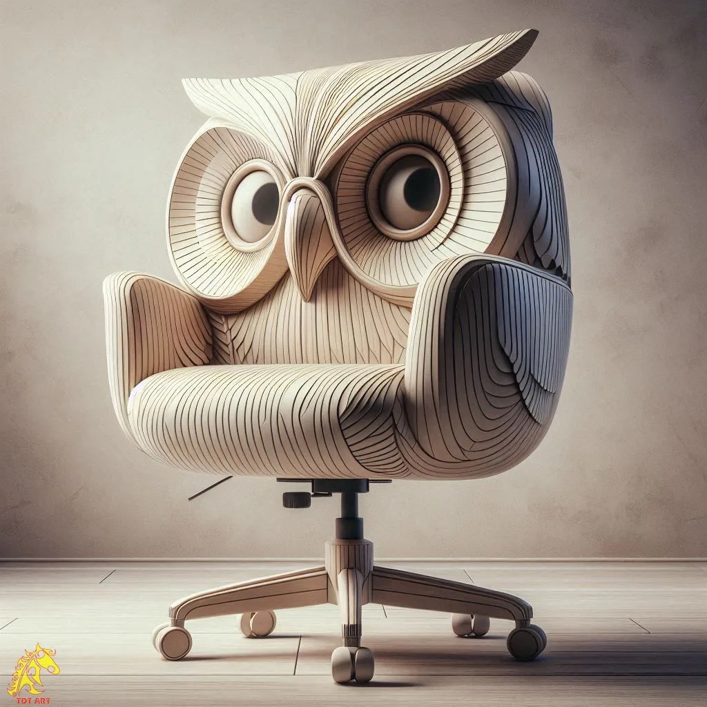 Owl Shaped Home Office Chair Design: A Blend of Functionality and Whimsy