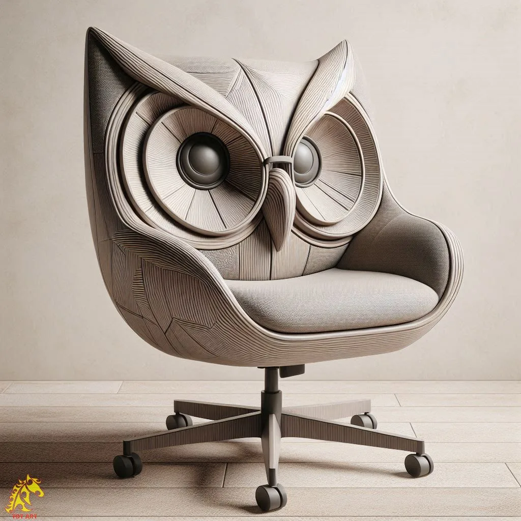 Owl Shaped Home Office Chair Design: A Blend of Functionality and Whimsy