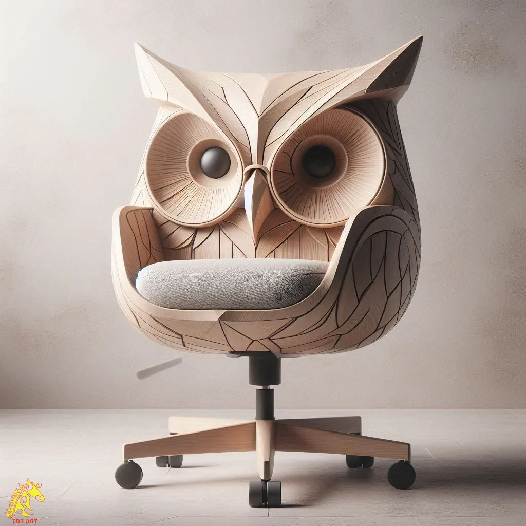 Owl Shaped Home Office Chair Design: A Blend of Functionality and Whimsy