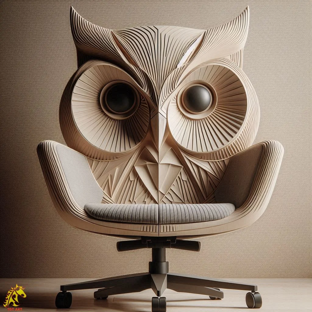 Owl Shaped Home Office Chair Design: A Blend of Functionality and Whimsy