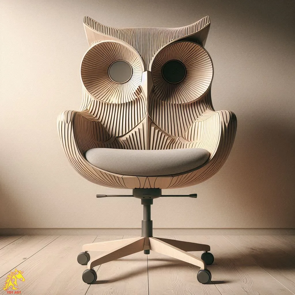 Owl Shaped Home Office Chair Design: A Blend of Functionality and Whimsy