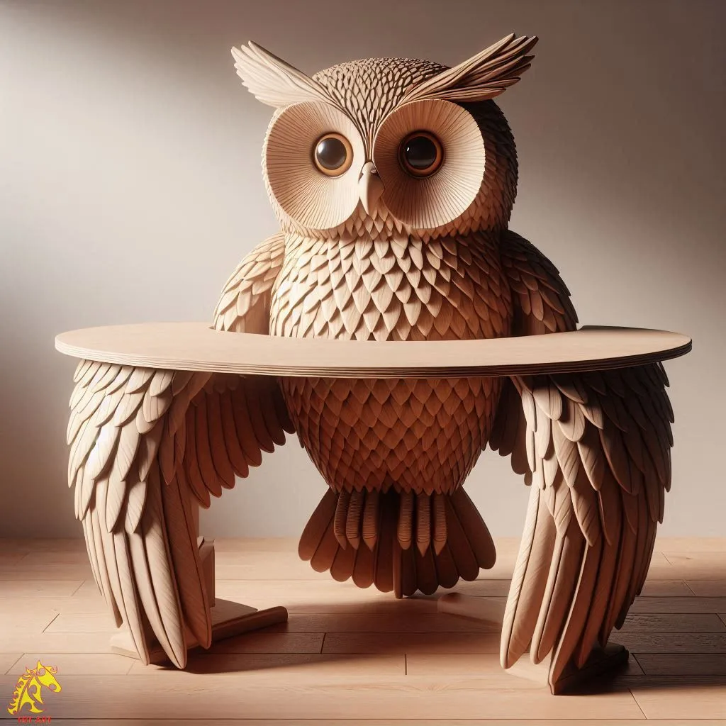 Owl Shaped Home Office Desk Design: A Unique Blend of Functionality and Aesthetic Charm