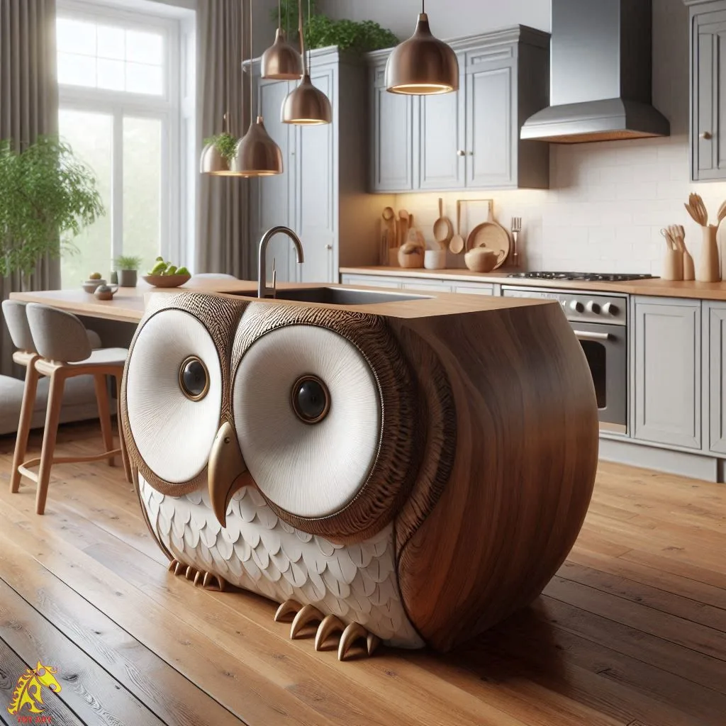 Owl Shaped Kitchen Island Design: A Whimsical and Functional Centerpiece