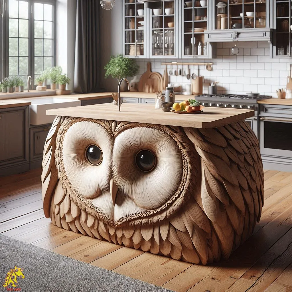 Owl Shaped Kitchen Island Design: A Whimsical and Functional Centerpiece