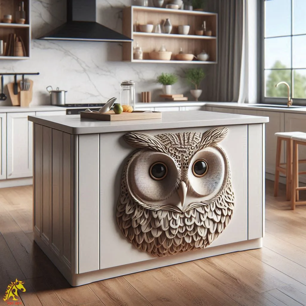 Owl Shaped Kitchen Island Design: A Whimsical and Functional Centerpiece