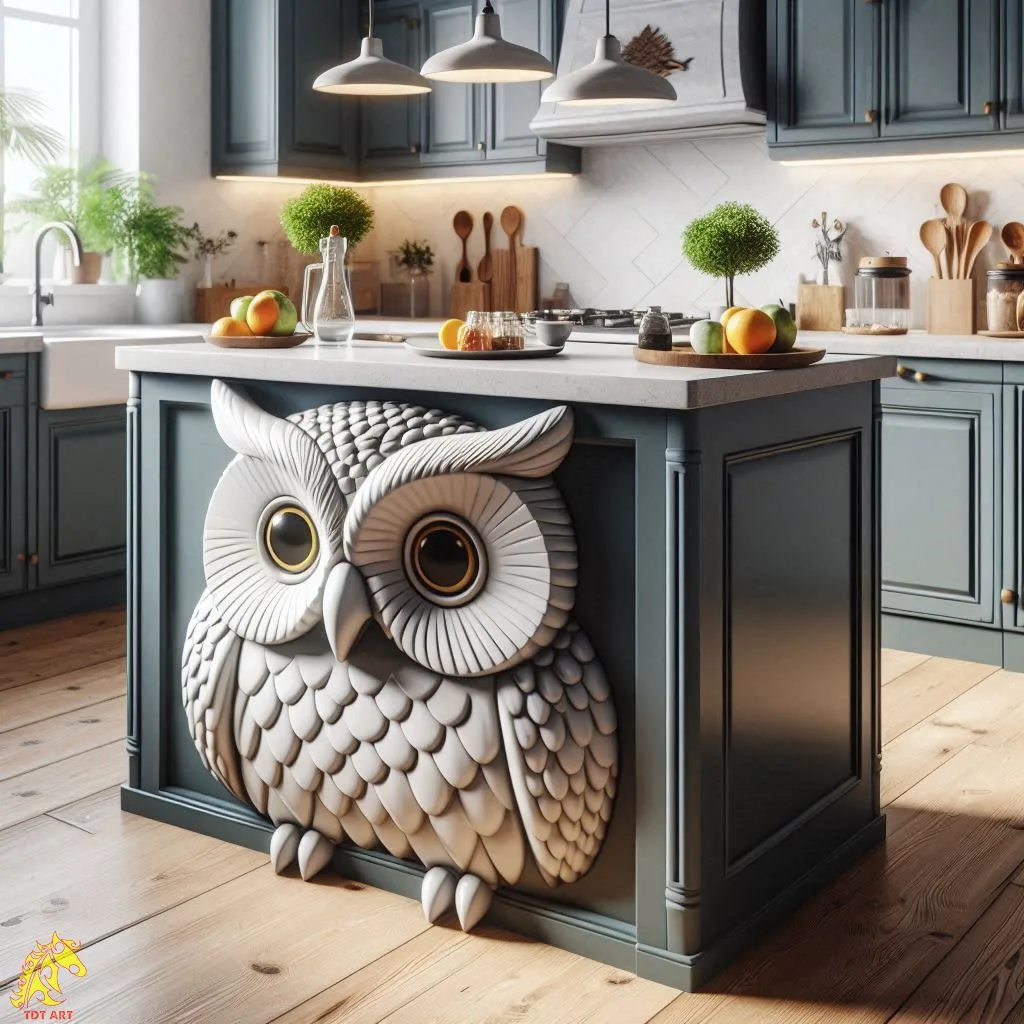 Owl Shaped Kitchen Island Design: A Whimsical and Functional Centerpiece