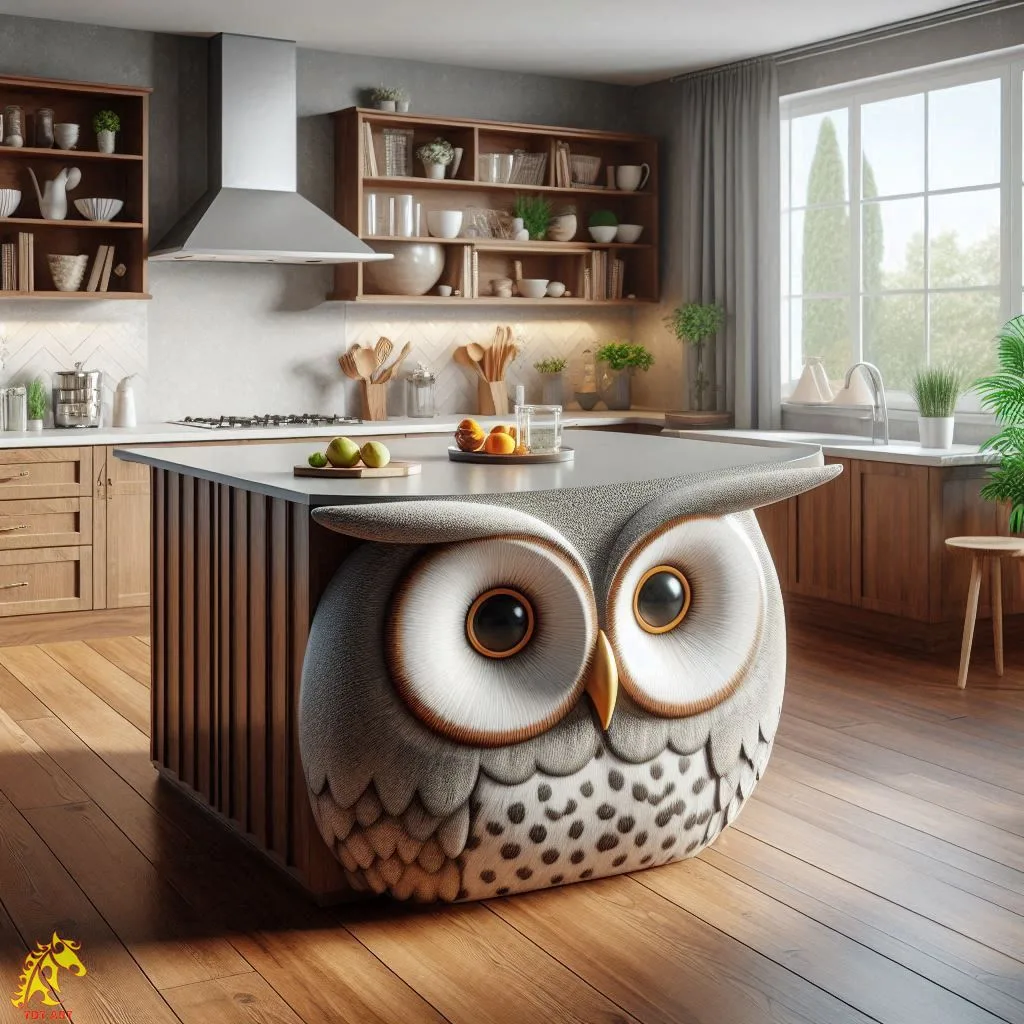 Owl Shaped Kitchen Island Design: A Whimsical and Functional Centerpiece