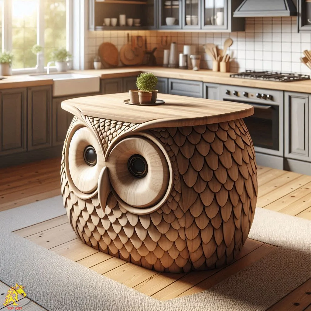 Owl Shaped Kitchen Island Design: A Whimsical and Functional Centerpiece