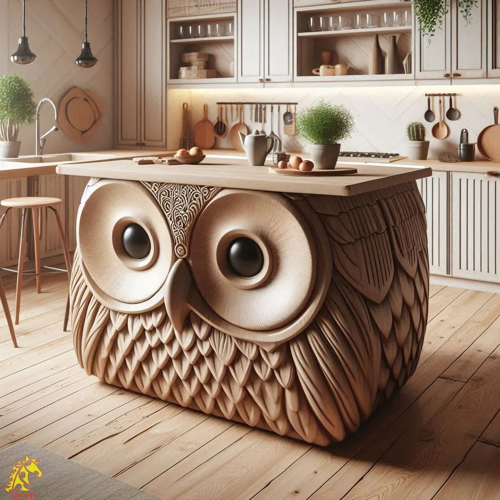 Owl Shaped Kitchen Island Design: A Whimsical and Functional Centerpiece