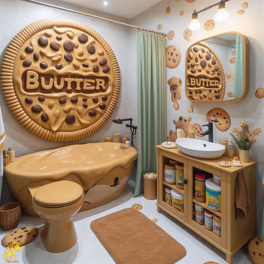 Peanut Butter-Inspired Bathroom: A Whimsical Retreat for Relaxation